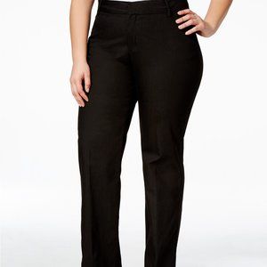 Lee Women's Petite Plus Monaco Black Trouser Pants